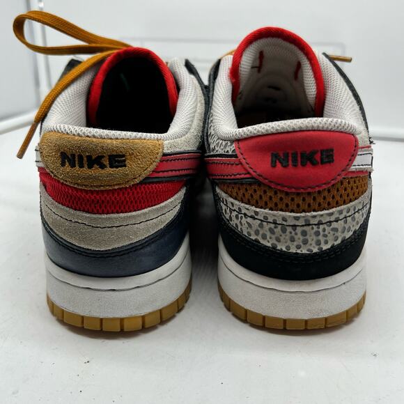 Nike Dunk Shoes Mens 8.5 Low Scrap Premium University Red Blue White Dn1775-001 - Picture 6 of 10